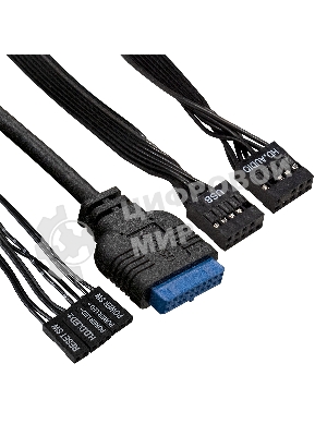 Компьютерный корпус Miditower ExeGate AA-440U (ATX, без БП, 2*USB+1*USB 3.0, аудио, черный)