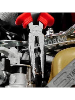 Длинногубцы прямые, 180 мм, хром-ванадий, двухкомпонентные рукоятки Matrix