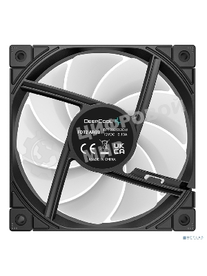 Вентилятор для корпуса DEEPCOOL FD12 черный, 120 мм, 2050 об/мин, 26.9 дБ, 4 pin