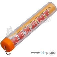Припой с канифолью Rexant 10 гр.d=1.0 мм (Sn60 Pb40 Flux 2.2%)