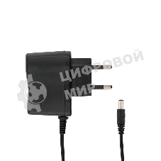 Источник питания 110-220 V AC/12 V DC 0,5 А 5 W с DC разъемом подключения 5.5х2.1, без влагозащиты (IP23)
