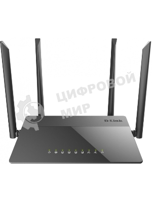 Маршрутизатор беспроводной D-Link DIR-841/RU/A1B, Wireless AC1200 Dual-Band Router with 1 10/100/1000Base-T WAN port and 410/100Base-TX LAN ports.802.11b/g/n compatible, 802.11AC up to 866Mbps,1 10/100/1000Base-T WAN port, 4
