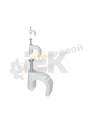 Скоба креп. круглая R7 (уп.100шт) IEK USK11-07-100
