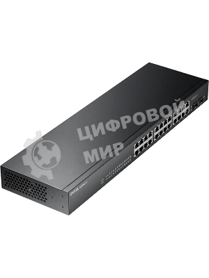 Коммутатор Smart L2 Zyxel GS1900-24, rack 19