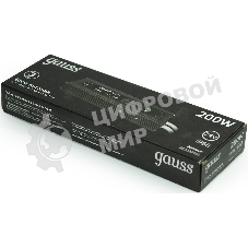 Блок питания Gauss 202022400 пониж. для лен.светод. черный