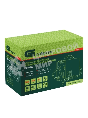 Аппарат инвертор. полуавтомат. сварки Сибртех ИСП-140, 140 А, ПВ 60