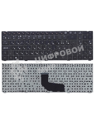 Клавиатура для ноутбука DNS K580S черная с рамкой
