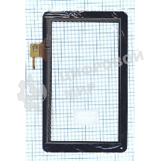 Сенсорное стекло (тачскрин) QSD 702-09017-03, черное