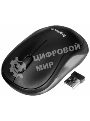 Мышь беспроводная Logitech B220 Silent черный, 1000 dpi, радиоканал, USB, кнопки - 3