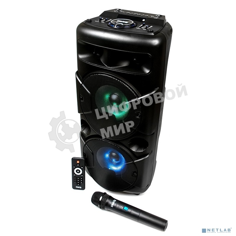 Акустические колонки Dialog Oscar AO-20 1.0, 30W RMS, беспроводной микрофон, BT+FM+USB+SD+LED