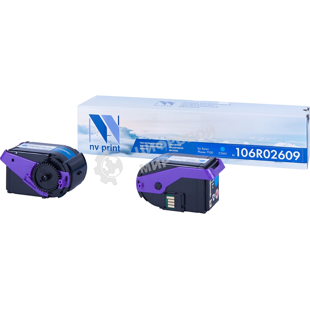 Картридж лазерный NVPrint совместимый Xerox 106R02609 Cyan для Phaser 7100 (9000k)