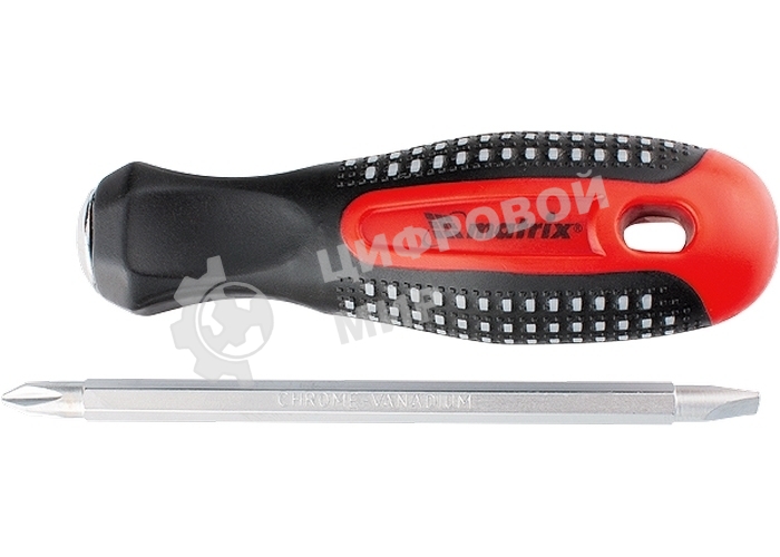 Отвертка Matrix комбинированная fusion sl6.0/ph2мм crv 3-х компонентная рукоятка anti slip