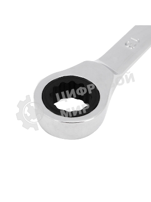 Ключ комбинированный трещоточный Rexant 13 мм, CrV, зеркальный хром