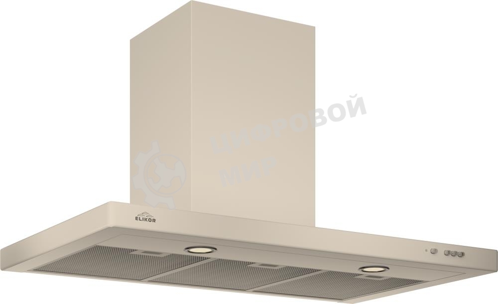 Вытяжка каминная Elikor Квадра 90П-650-К3Д топленое молоко, 90 см, 650 куб. м/ч, 56 дБ