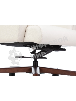 Кресло Бюрократ DUKE белый, кожа