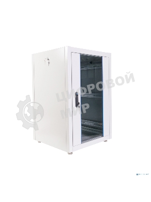 Шкаф телекоммуникационный напольный ЭКОНОМ 18U (600 × 800) дверь стекло, дверь металл