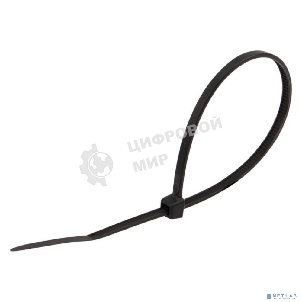 Стяжка кабельная нейлоновая Rexant 400x4,8 мм, черный (25 шт/уп)