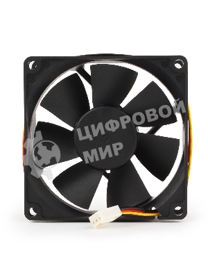 Вентилятор для корпуса Gembird FANCASE/BALL-3100 черный, 80 мм, 3100 об/мин, 38.65 дБ, 3 pin