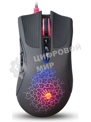 Мышь проводная A4Tech Bloody A90 черный, 6200 dpi, USB, кнопки - 8