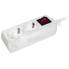 Удлинитель 2х5 м с заземл. 16А IP20 У02К с выкл. 2P+PE ИЭК WYP10-16-02-05-ZK-N