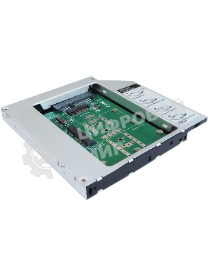 Сменный бокс для HDD/SSD AgeStar SMNF2S SATA металл серебристый 2.5