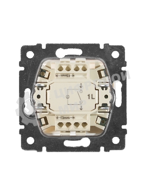 Механизм выключателя 1-кл. СП Valena 10А IP31 с зел. инд. бел. Legrand 774410