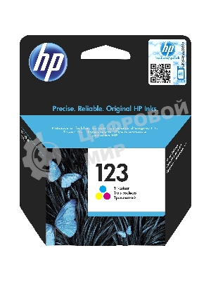 Картридж струйный HP 123 F6V16AE многоцветный, 100 стр., для HP DJ 2130