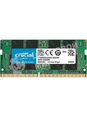 Оперативная память Crucial, DDR4, 16GB (1x16 GB), 3200 MHz, CL22, SO-DIMM