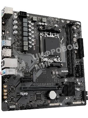 Материнская плата Gigabyte A620M H (V1.2/V2.0), SocketAM5 AMD A620 2xDDR5 mATX AC`97 8ch(7.1) GbLAN RAID+VGA+HDMI