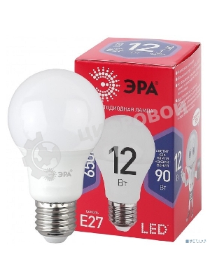 Лампа светодиодная Эра Б0045325 A60-12W-865-E27 R (диод груша 12Вт холод. E27)