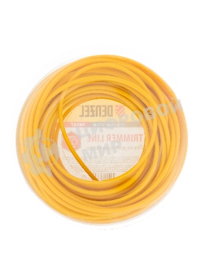 Леска для триммера Denzel круглая, 2,4мм х 15м, блистер