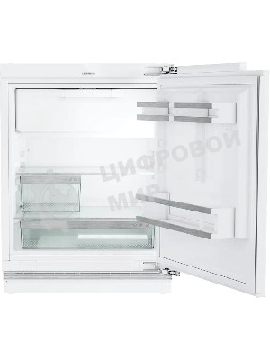 Встраиваемый холодильник Liebherr Pure, высота 82-88 см, door-on-door, с морозильным отделением, сенсорная электроника внутри камеры.