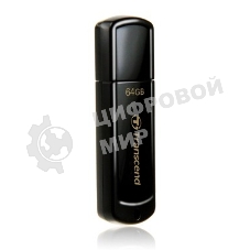 Флешка USB Transcend JetFlash 350 (TS64GJF350), 64Gb, USB 2.0, R/W 15/7, черный