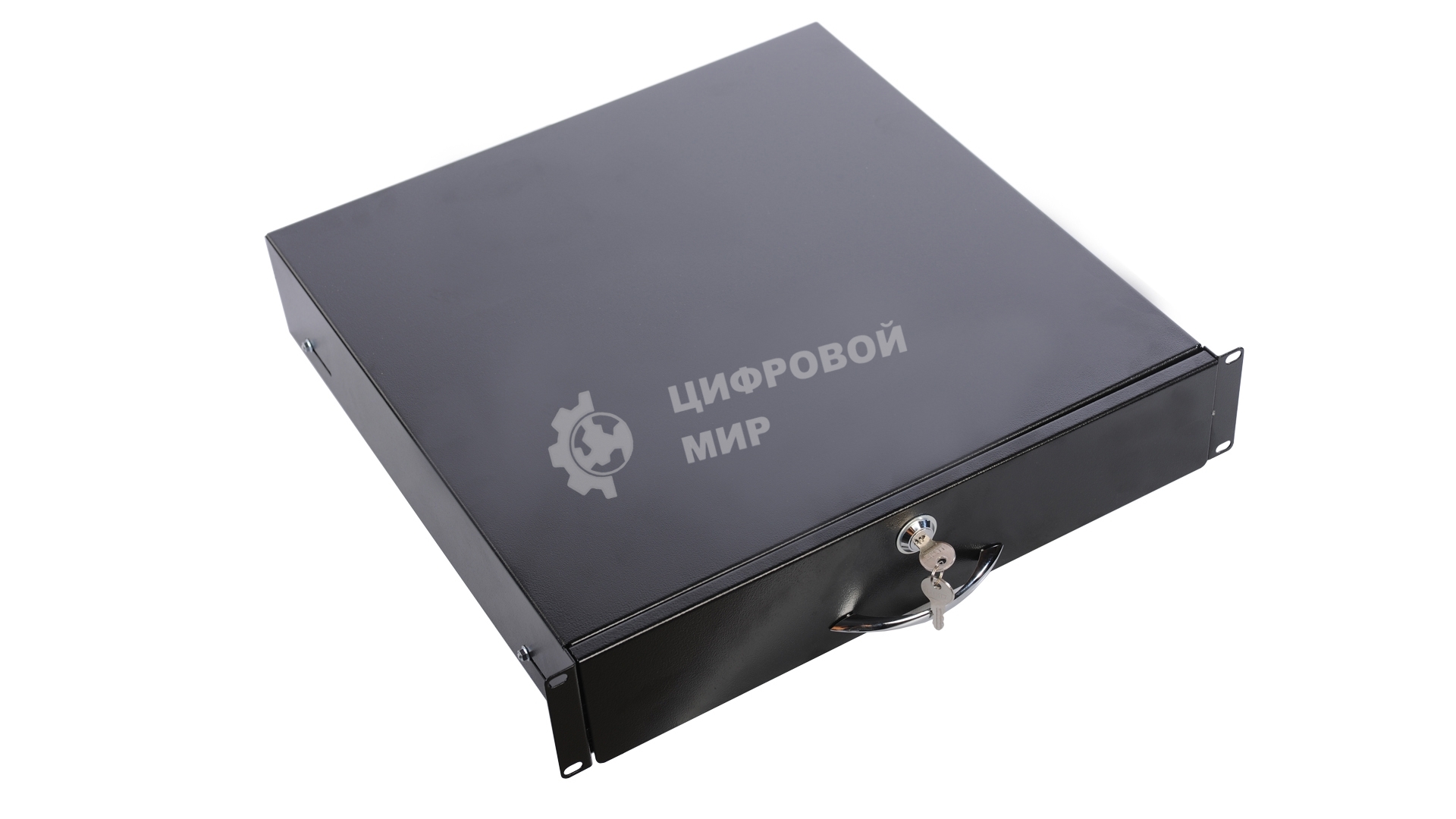 Полка (ящик) для документации 2U (ТСВ-Д-2U.450-9005) черный