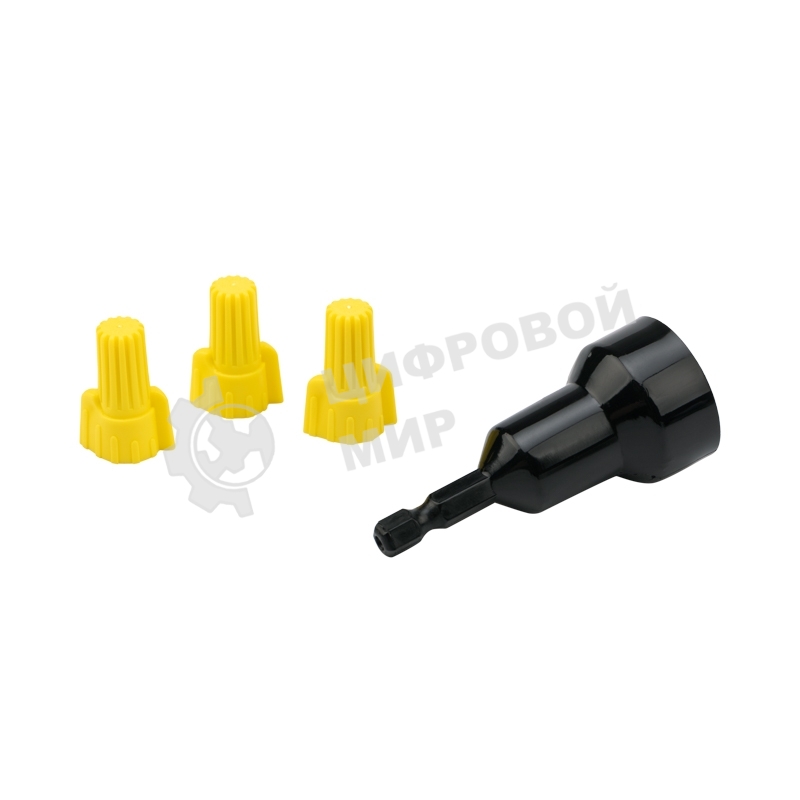 Соединительный изолирующий зажим Rexant с лепестками СИЗ-11 ø 9,8 мм (0,75-6 мм²), желтый (100 шт./уп.)