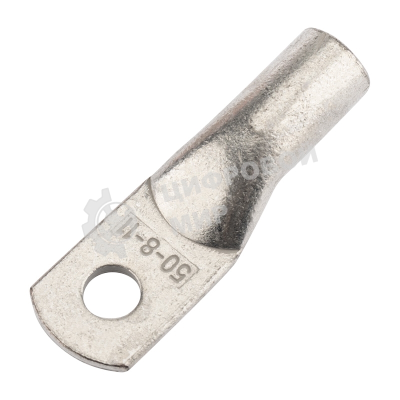 Наконечник медный луженый Rexant ТМЛ 50–8–11 (50 мм² - Ø8 мм) ГОСТ 7386-80 (в упак. 5 шт.)