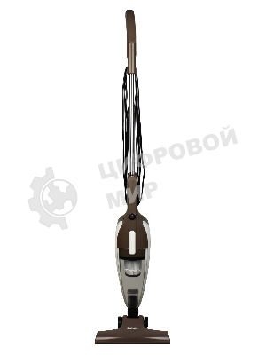 Пылесос вертикальный/ручной Starwind SCH1260 коричневый/белый, питание от сети, 120 Вт, уборка сухая, пылесборник 1.2 л
