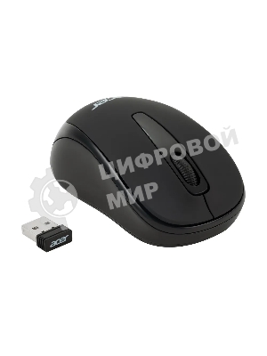 Мышь беспроводная Acer OMR133 черный, 1000 dpi, радиоканал, USB, кнопки - 3