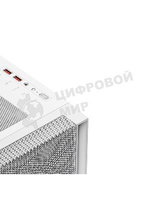 Компьютерный корпус PCCooler C3D510 WH ARGb, Tempered Glass Full Tower, White, TG, 0.7 SPCC, 3x120мм ARGb E-ATX, ATX, mATX, mITX 170/390/410мм 2x2.5