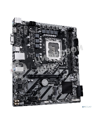 Материнская плата Gigabyte H810M H, LGA1851, Intel H810, 2xDDR5, 4xSATA, 1xM.2, 1xPCIe 4.0 x16, 1xPCIe 3.0 x1, 1xHDMI, 1xD-Sub, 1x1Gb LAN, 1xUSB-C 5Gbps, 4xUSB-A 5Gbps, 7xUSB-A 2.0, 3x3.5 мм, 7.1, mATX