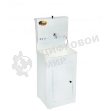 Умывальник дачный, с подогревом, пластиковая мойка, белый