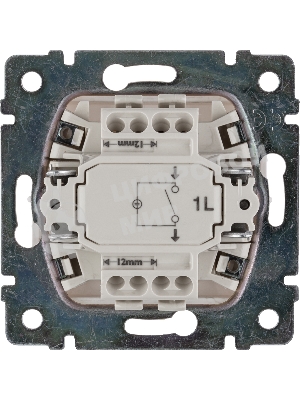 Механизм выключателя 1-кл. СП Valena 10А IP31 с зел. инд. бел. Legrand 774410