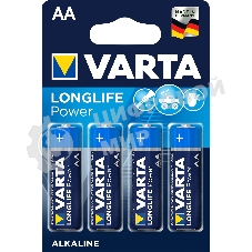 Батарейка Varta LONGLIFE POWER (HIGH ENERGY) LR6 AA BL4 Alkaline 1.5V (4906) (4/80/400) (4 шт.)