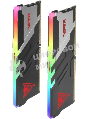 Оперативная память Patriot Viper Venom, DDR5, 32GB (2x16GB), 7400MHz, CL36, DIMM, с радиаторами, RGB, черный