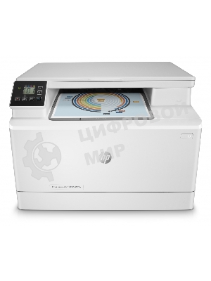 МФУ лазерное HP Color LaserJet Pro MFP M182n (7KW54A), A4, цветной, печ. до 16 стр/мин., 600 x 600 dpi (печать) 1200x1200dpi (скан.), USB, RJ-45, Air Print, Mopria