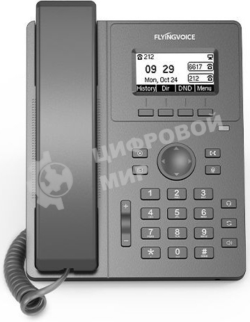 Телефон IP Flyingvoice P10P черный