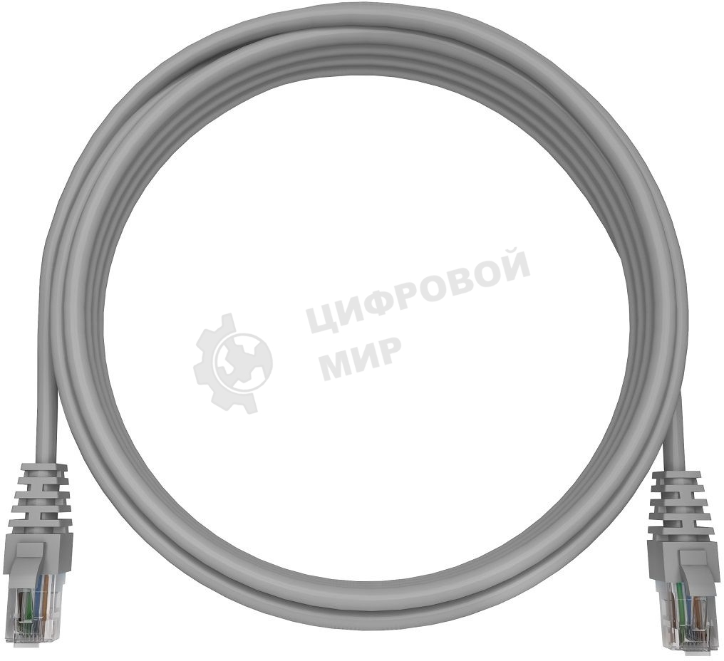 Патч-корд NTSS NTSS-PC-UTP-RJ45-6-3.0-LSZH-GY NTSS-PC-UTP-RJ45-6-3.0-LSZH-G UTP RJ-45 вил.-вилка RJ-45 Cat.6 3м серый LSZH (уп.:1шт) 24AWG