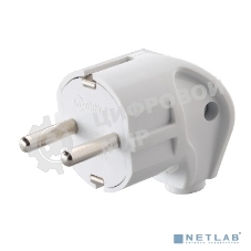 Вилка угловая с заземлением Makel белая