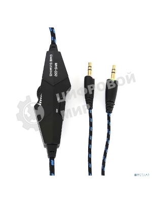 Гарнитура Gembird MHS-G55 черный/синий, проводная