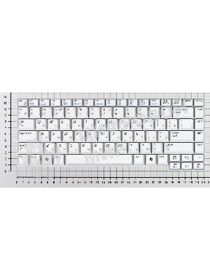 Клавиатура для ноутбука Samsung M50, серебристая